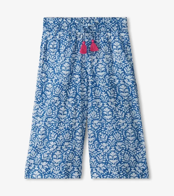 Hatley Girls Floral Shibori Cropped Culottes Girls Bottoms