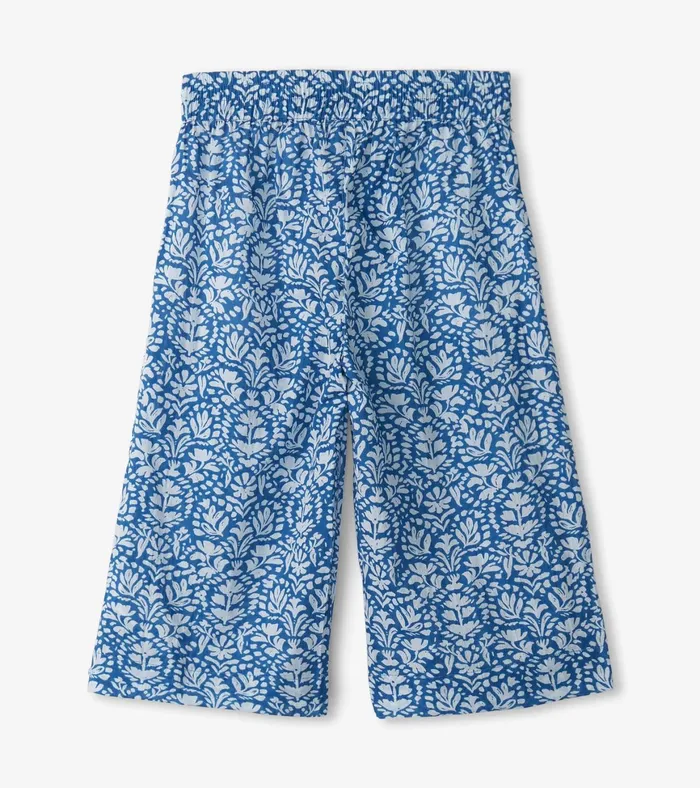 Hatley Girls Floral Shibori Cropped Culottes Girls Bottoms