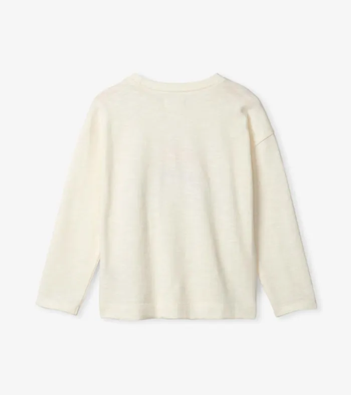 Hatley Girls Kindness Long Sleeve TShirt Girls Tops