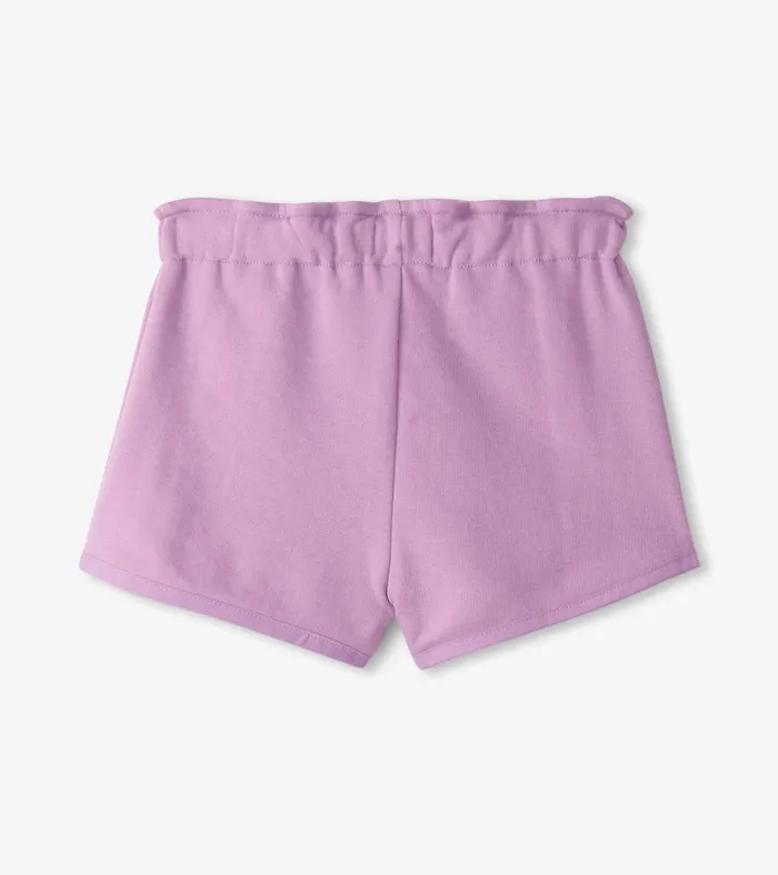 Hatley Girls Lilac Paper Bag Shorts Girls Bottoms