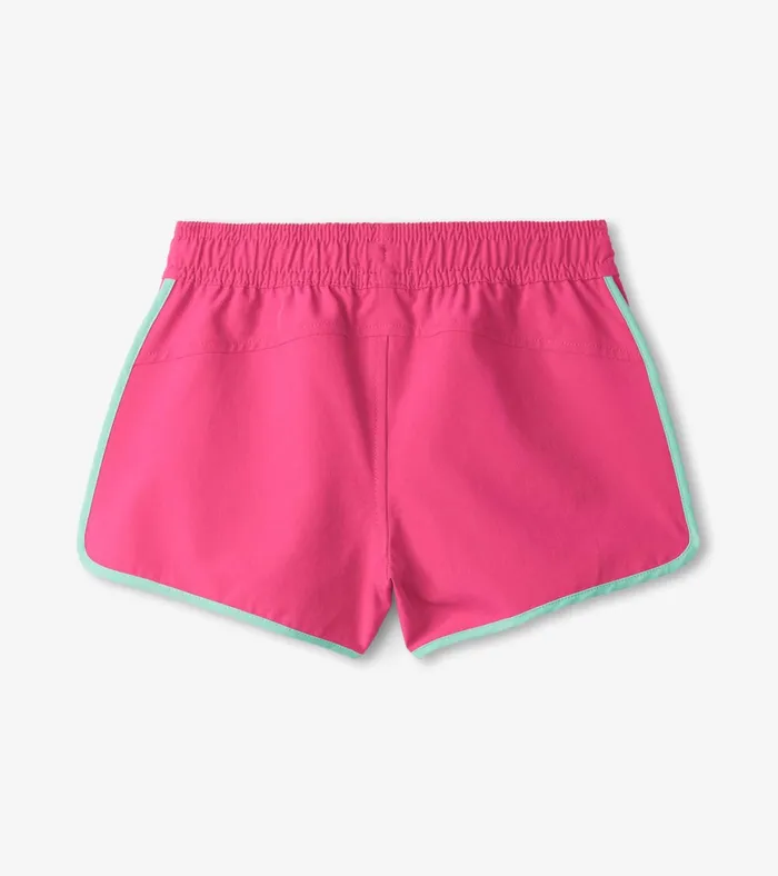 Hatley Girls Pink Quick Dry Shorts Girls Bottoms