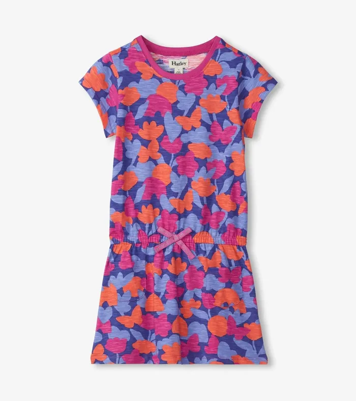 Hatley Girls Playful Camo Drop Waist TShirt Dress Girls Dresses