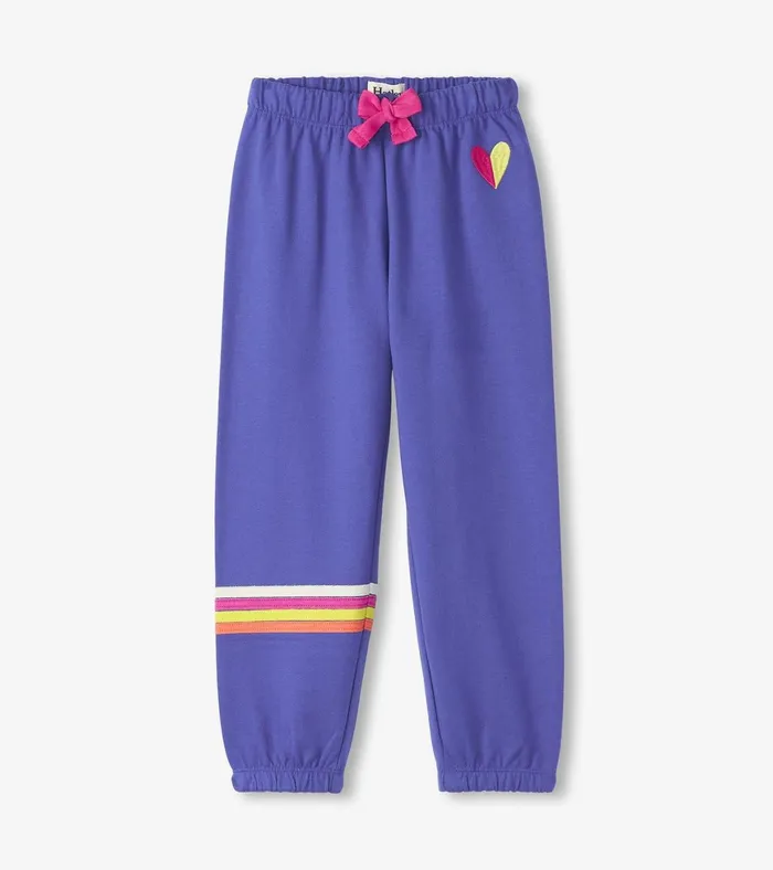 Hatley Girls Rainbow Baggy Track Pants Girls Bottoms