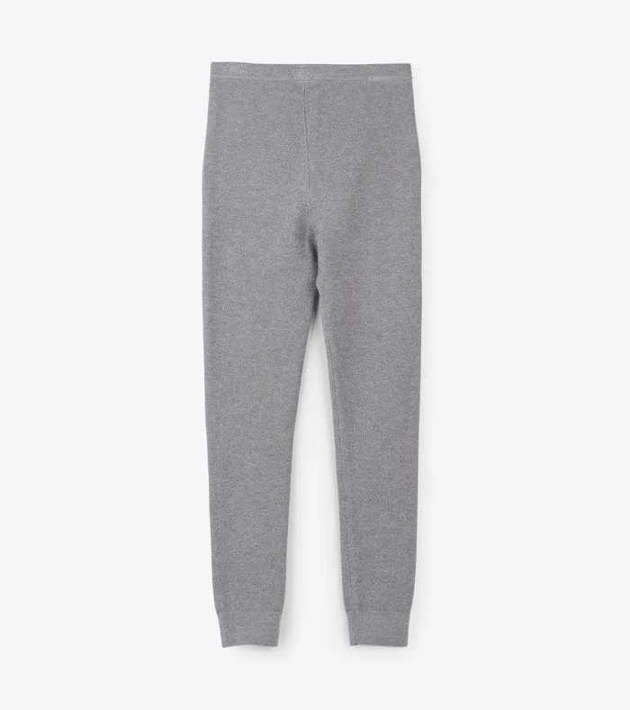 Hatley Girls Silver Shimmer Cable Knit Leggings Girls Bottoms