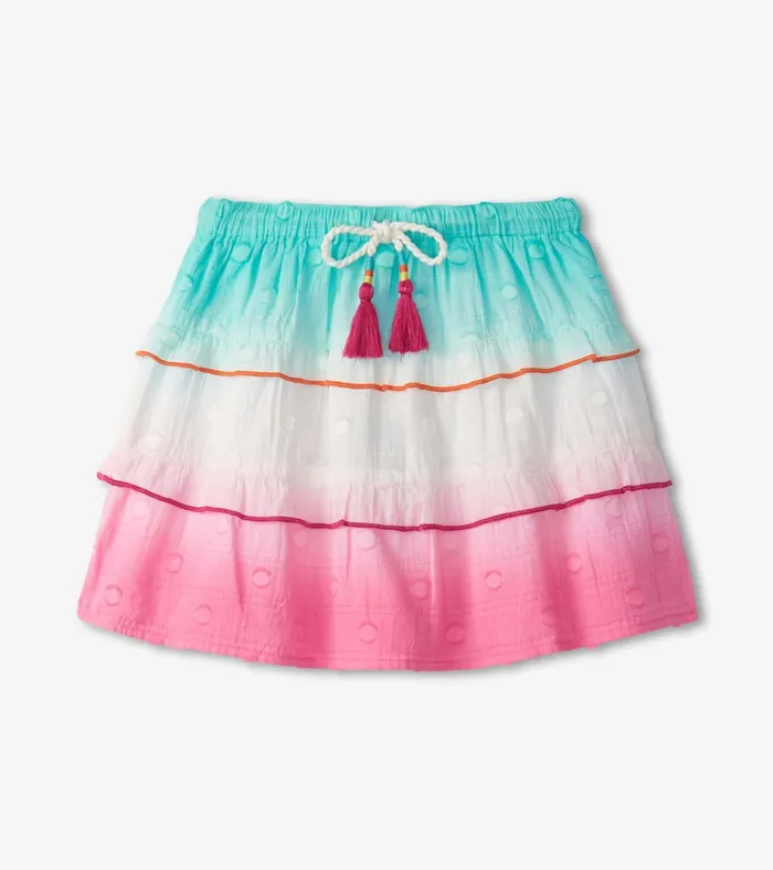 Hatley Girls Summer Waves Tiered Skirt Girls Bottoms