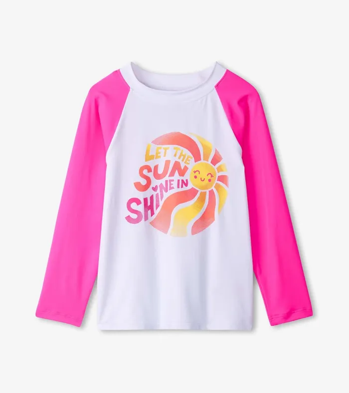Hatley Girls Sunshine Long Sleeve Rashguard Girls Swimwear