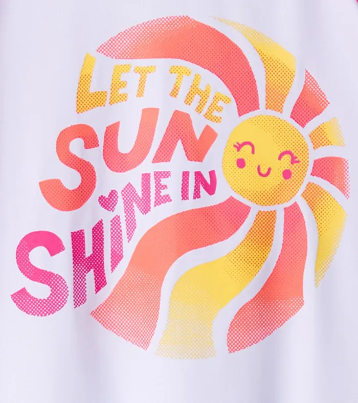 Hatley Girls Sunshine Long Sleeve Rashguard Girls Swimwear