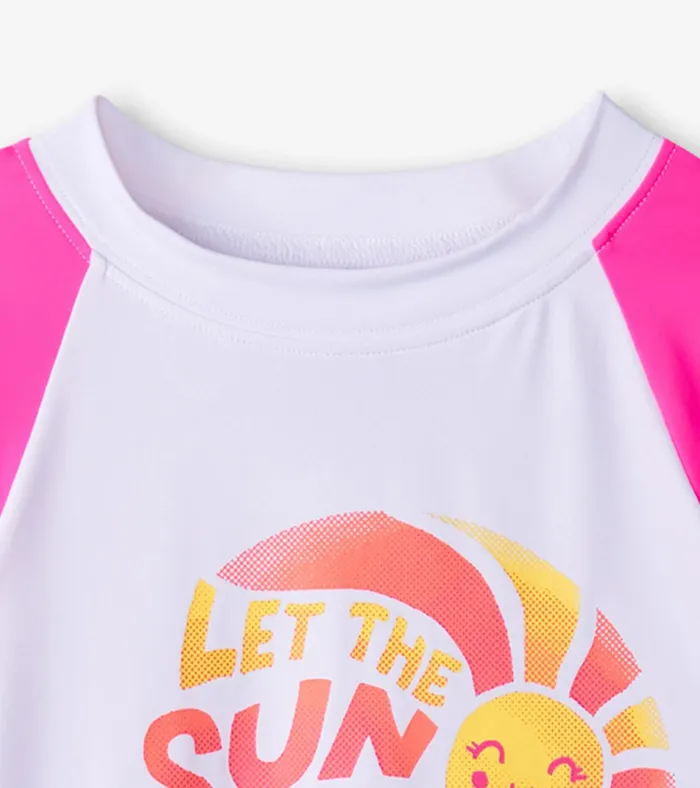Hatley Girls Sunshine Long Sleeve Rashguard Girls Swimwear