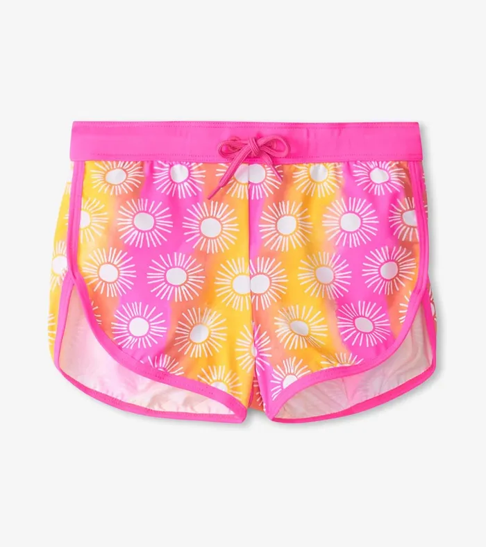 Hatley Girls Sunshine Swim Shorts Girls Swimwear