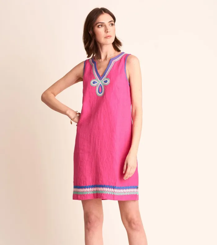 Hatley Portia Sheath Dress 8211 Fuchsia Women Dresses