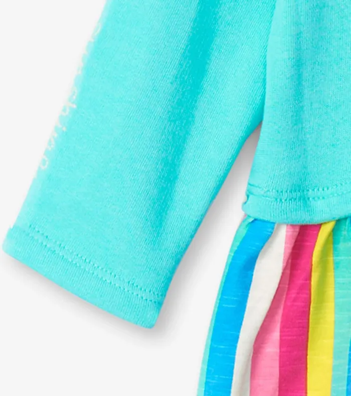 Hatley Radiant Rainbow Layered Knit Dress Baby and Toddler Dresses