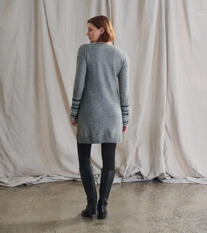 Hatley Sadie Sweater Dress 8211 Charcoal Heather Women Dresses