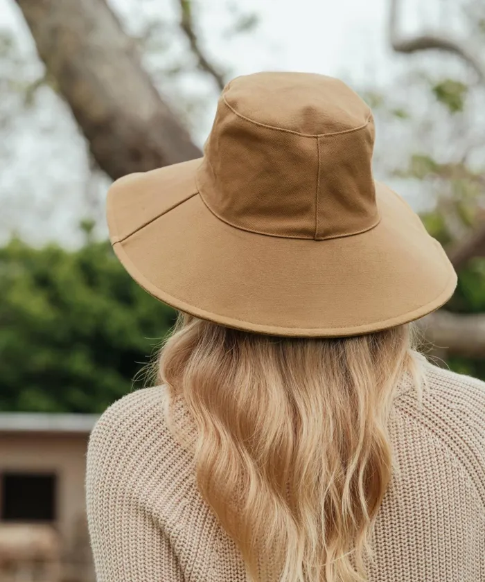 Hats and Beanies Women Jenni Kayne Cotton Canvas Sun Hat Taupe