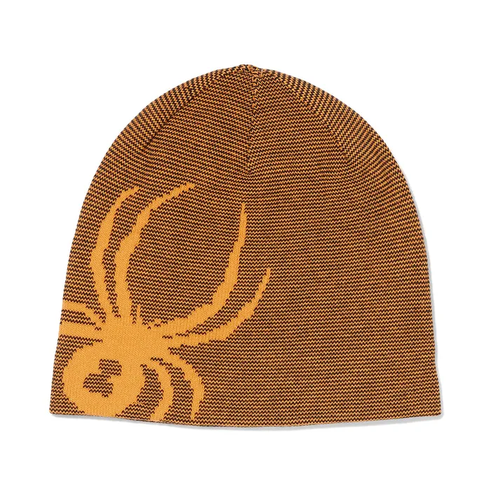 Hats Mens Spyder Reversible Innsbruck Beanie 8211 Saffron