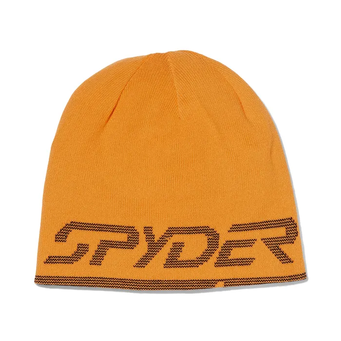 Hats Mens Spyder Reversible Innsbruck Beanie 8211 Saffron