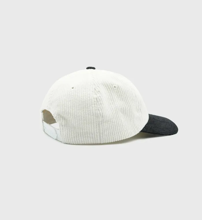 Hats Women Sporty and Rich Wellness Club Corduroy Hat 8211 WhiteBlack
