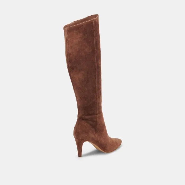 Haze Wide Calf Boots Cocoa Suede Women Dolce Vita Boots and Booties