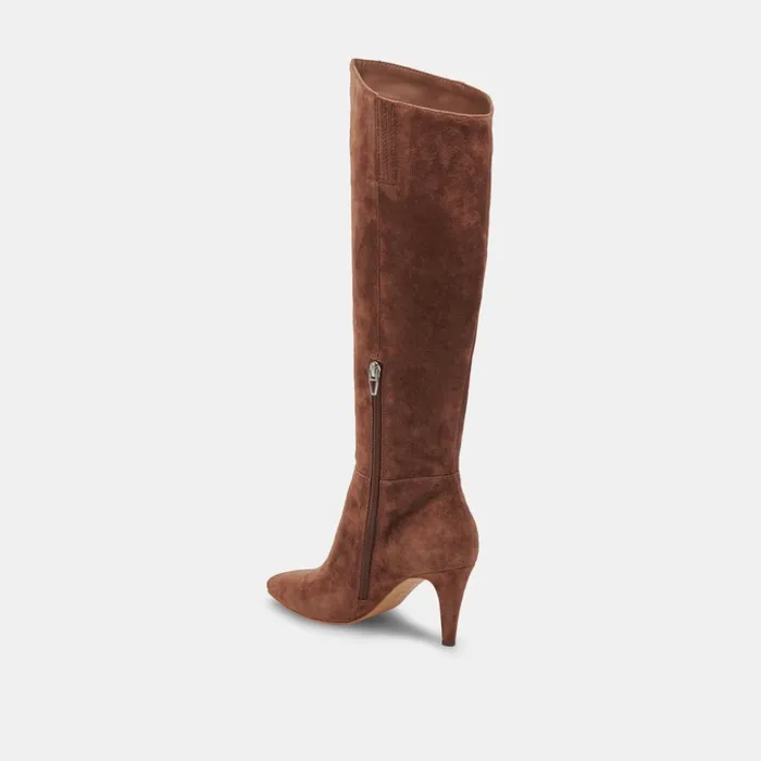 Haze Wide Calf Boots Cocoa Suede Women Dolce Vita Boots and Booties