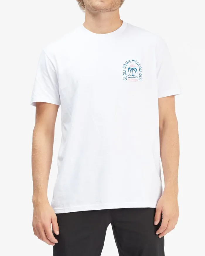 Heat Short Sleeve TShirt White Men Billabong TShirts