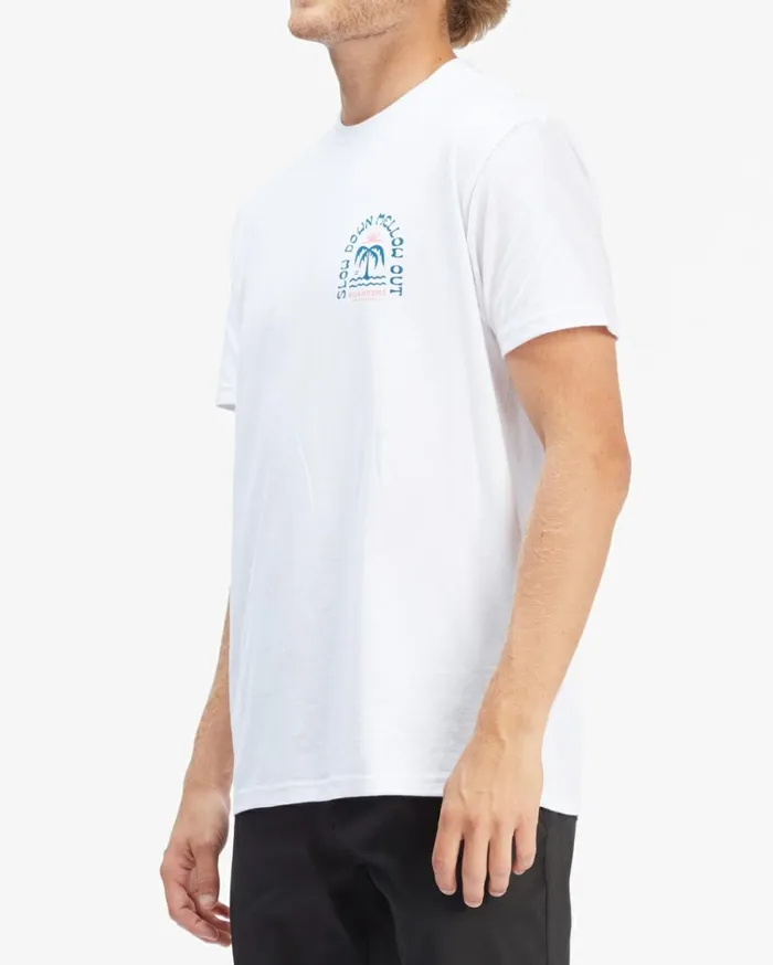 Heat Short Sleeve TShirt White Men Billabong TShirts