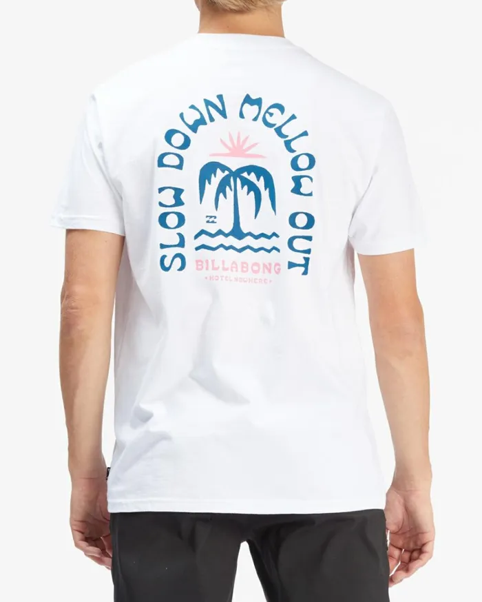 Heat Short Sleeve TShirt White Men Billabong TShirts