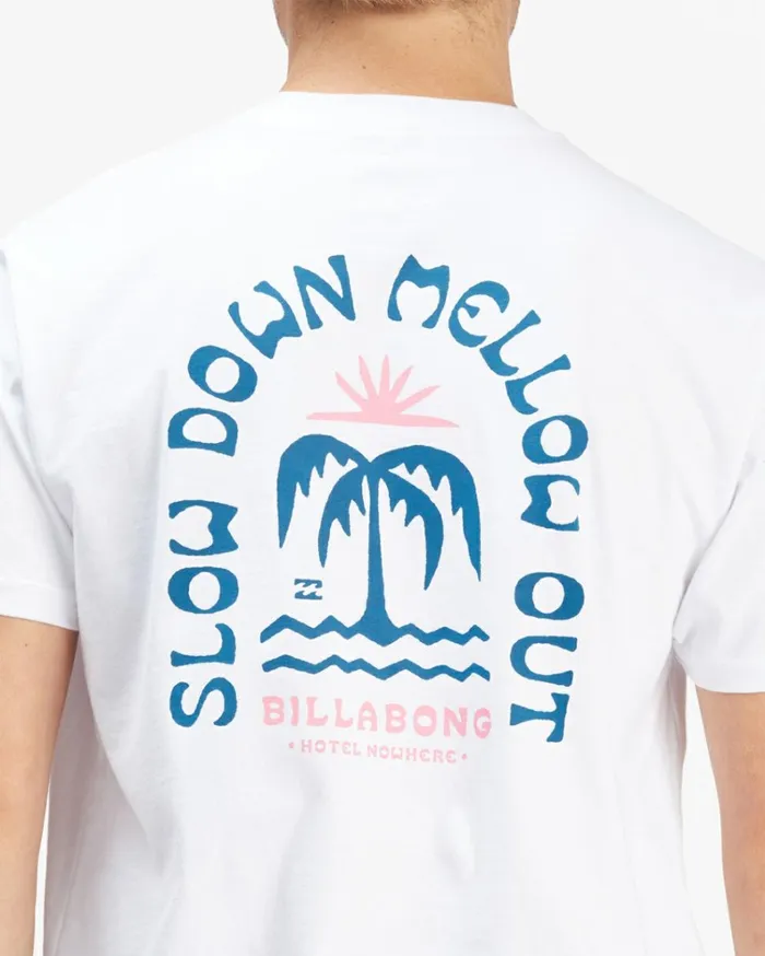 Heat Short Sleeve TShirt White Men Billabong TShirts