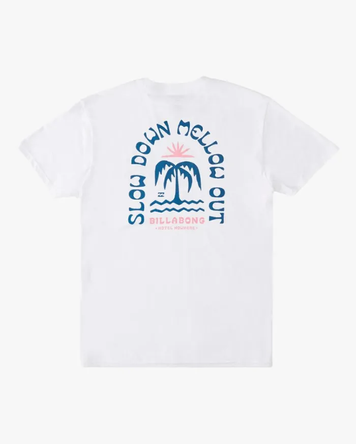 Heat Short Sleeve TShirt White Men Billabong TShirts