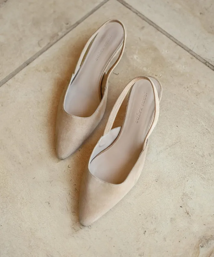 Heels Women Jenni Kayne Suede Kitten Heel Tan