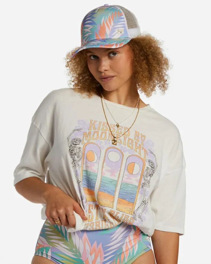 Heritage Mashup Trucker Hat Lilac Breeze Women Billabong Hats and Beanies