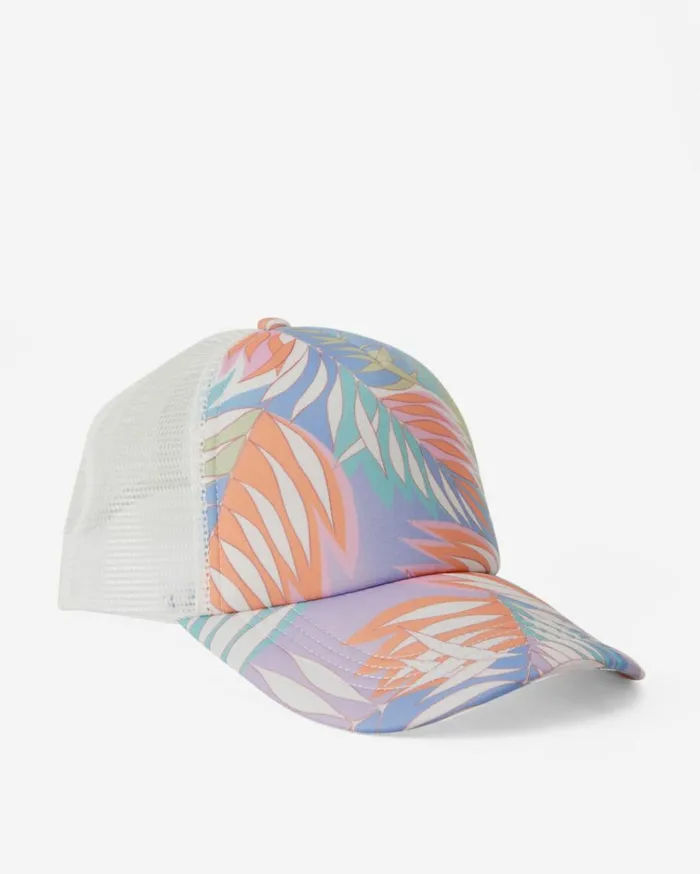 Heritage Mashup Trucker Hat Lilac Breeze Women Billabong Hats and Beanies