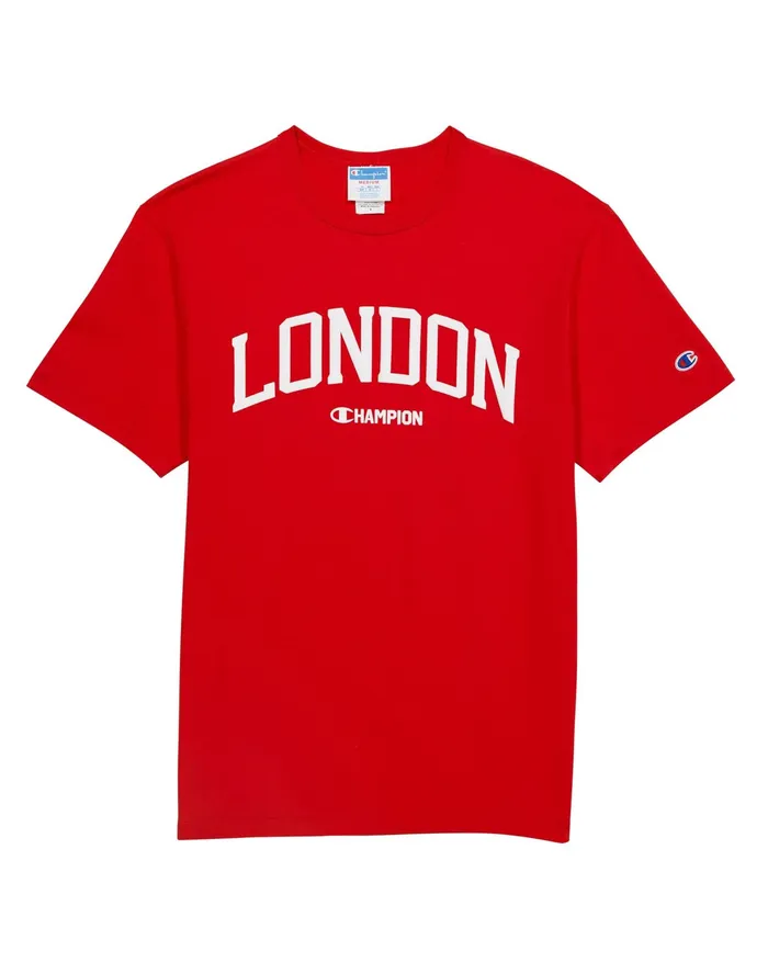 Heritage ShortSleeve TShirt London Team Red Scarlet Men Champion TShirts and Tops