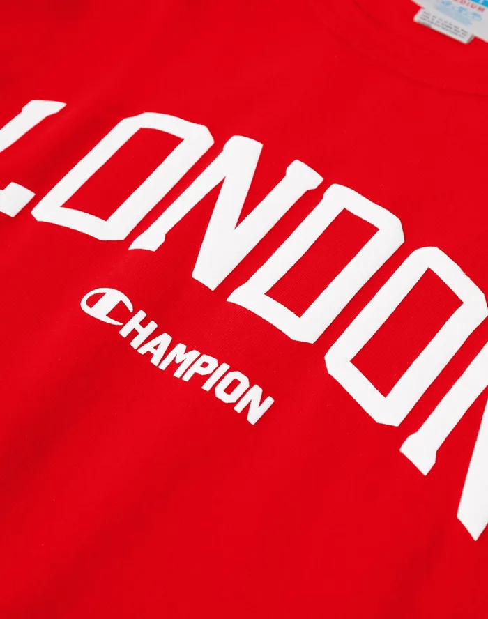 Heritage ShortSleeve TShirt London Team Red Scarlet Men Champion TShirts and Tops