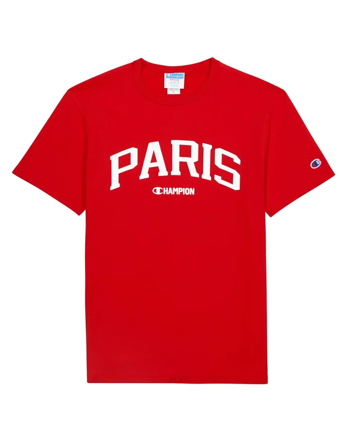 Heritage ShortSleeve TShirt Paris Team Red Scarlet Men Champion TShirts and Tops