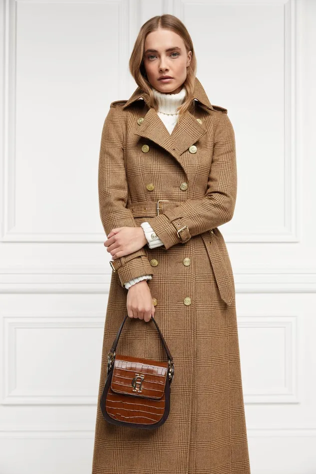 Holland Cooper Bags Women Chelsea Saddle Bag Tan Croc Holland Cooper Bags Women Chelsea Saddle Bag Tan Croc