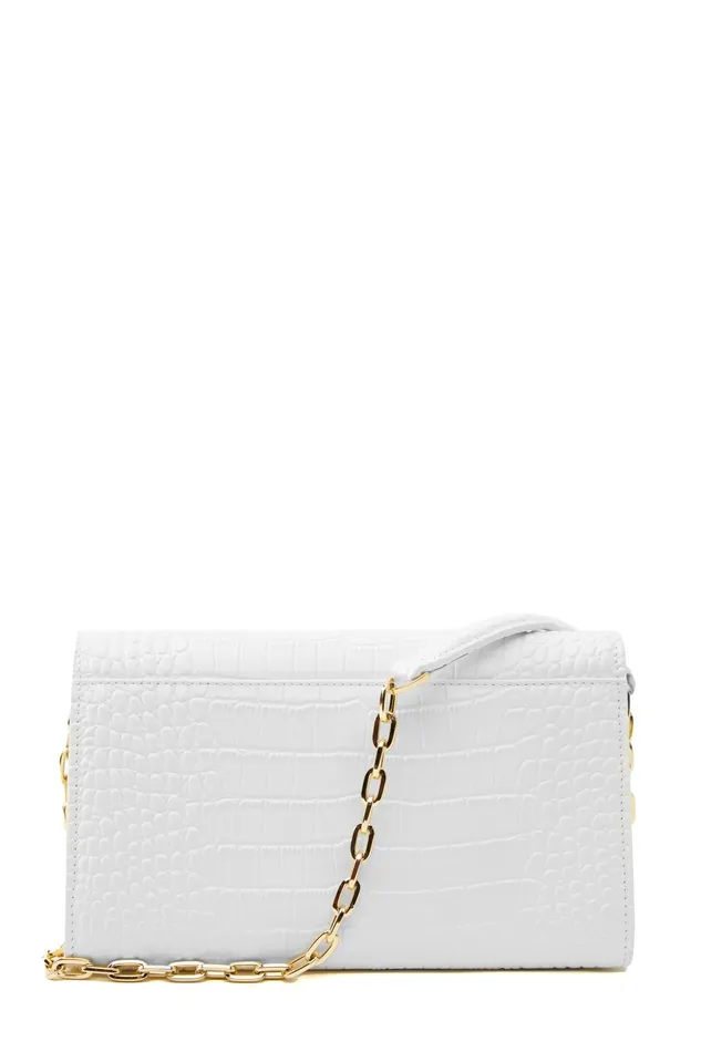 Holland Cooper Bags Women Highbury Clutch Bag White Croc Holland Cooper Bags Women Highbury Clutch Bag White Croc
