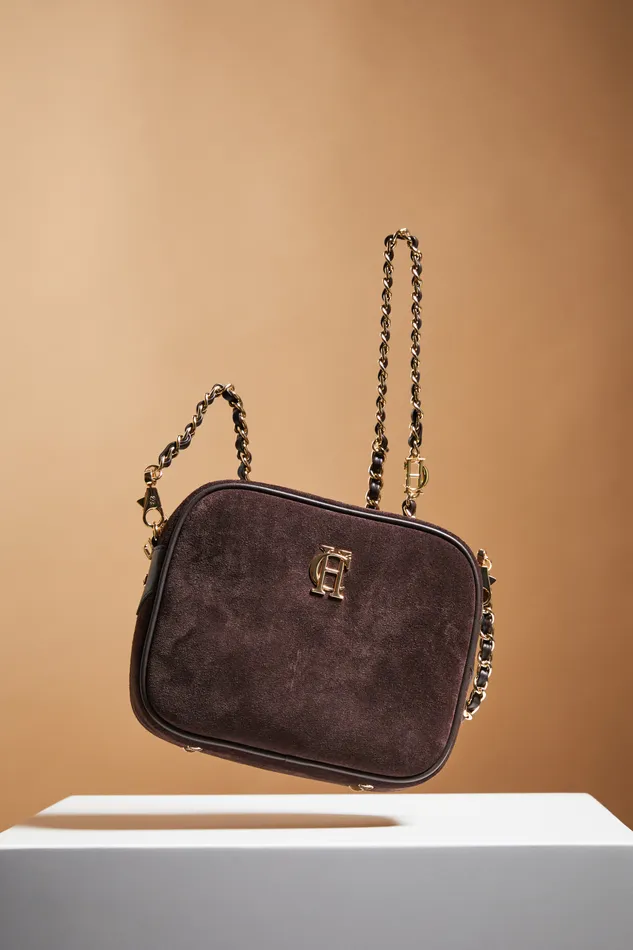 Holland Cooper Bags Women Soho Camera Bag Chocolate Suede