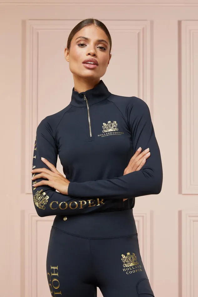 Holland Cooper Base Layers Women Base Layer Slate Gold Holland Cooper Base Layers Women Base Layer Slate Gold
