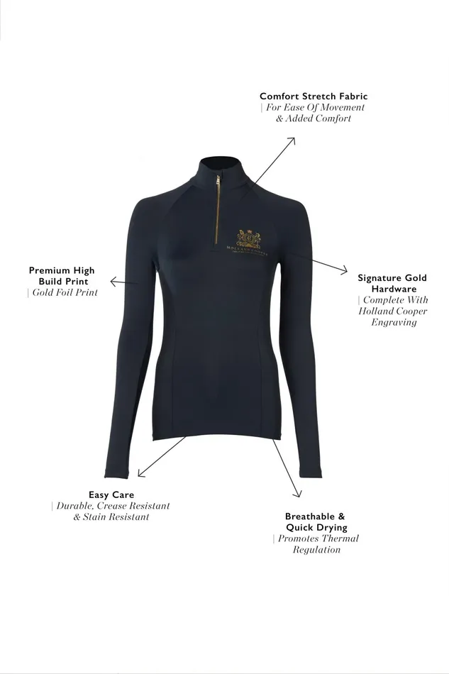 Holland Cooper Base Layers Women Base Layer Slate Gold Holland Cooper Base Layers Women Base Layer Slate Gold