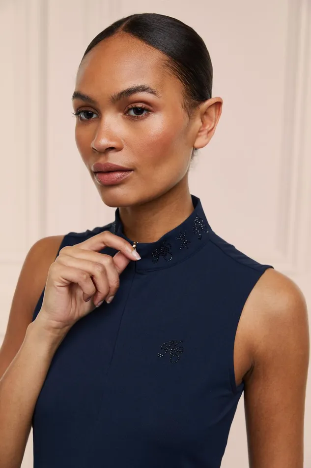 Holland Cooper Base Layers Women Crystal Sleeveless Base Layer Ink Navy Holland Cooper Base Layers Women Crystal Sleeveless Base Layer Ink Navy