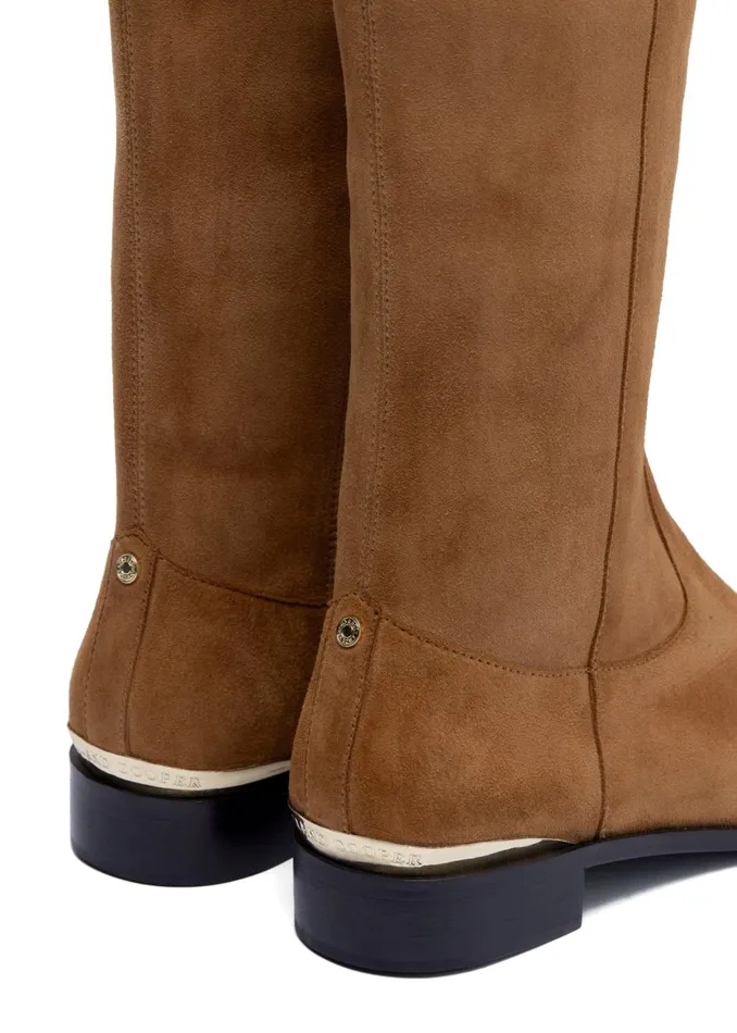 Holland Cooper Boots Women Albany Knee Boot Tan Suede Holland Cooper Boots Women Albany Knee Boot Tan Suede