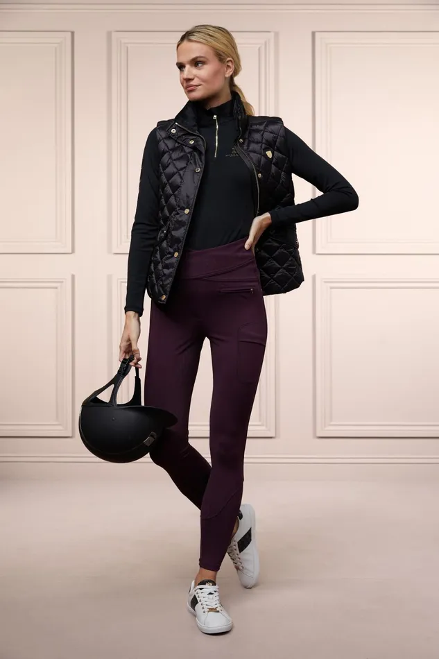 Holland Cooper Breeches Women Cooper Training Breeches Aubergine Holland Cooper Breeches Women Cooper Training Breeches Aubergine