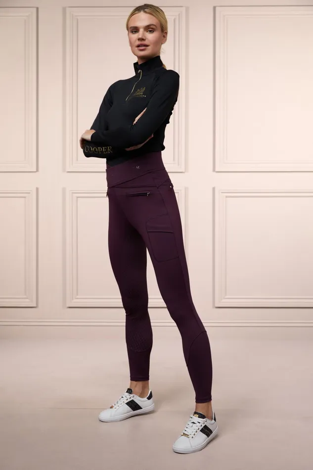 Holland Cooper Breeches Women Cooper Training Breeches Aubergine Holland Cooper Breeches Women Cooper Training Breeches Aubergine