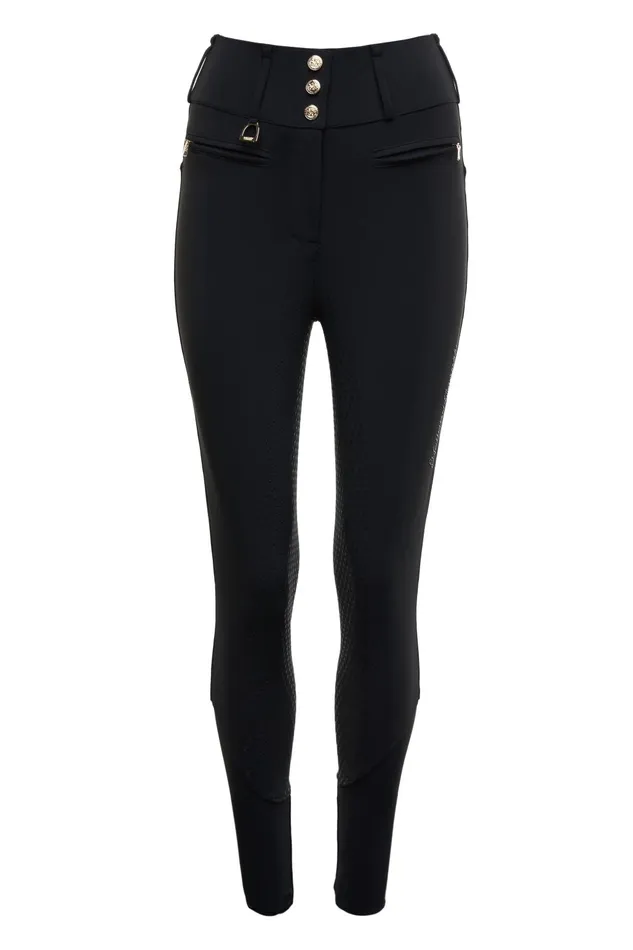 Holland Cooper Breeches Women Premium High Rise Breeches Black Holland Cooper Breeches Women Premium High Rise Breeches Black
