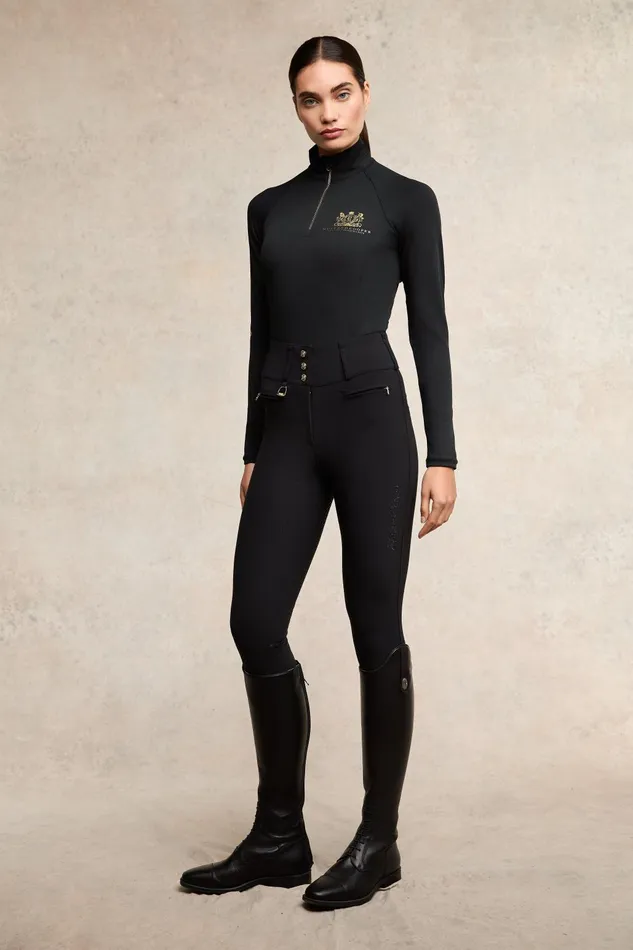 Holland Cooper Breeches Women Premium High Rise Breeches Black Holland Cooper Breeches Women Premium High Rise Breeches Black