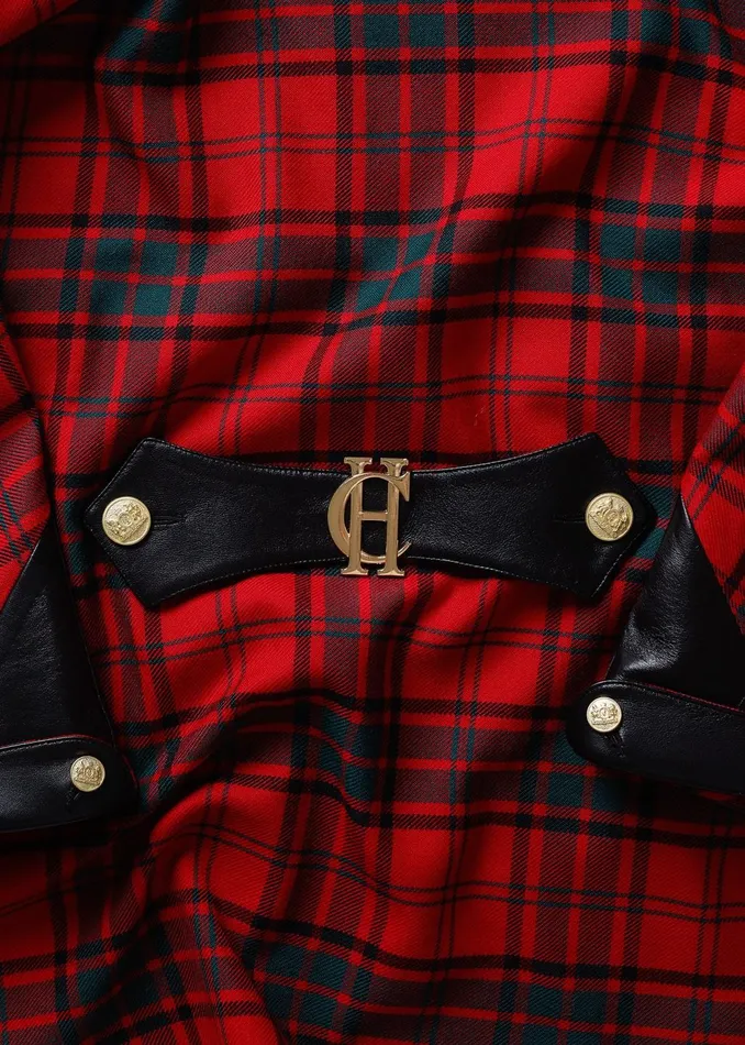 Holland Cooper Capes Women Chiltern Cape Red Tartan