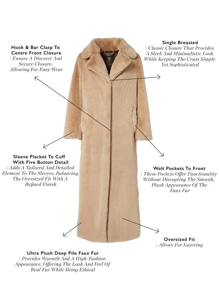 Holland Cooper Coats Women Asygarth Faux Fur Coat