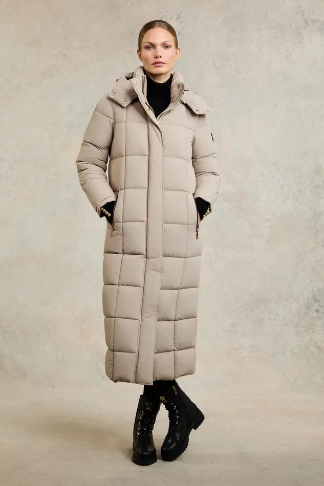 Holland Cooper Coats Women Carrington Longline Coat Stone