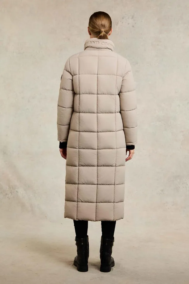 Holland Cooper Coats Women Carrington Longline Coat Stone Holland Cooper Coats Women Carrington Longline Coat Stone