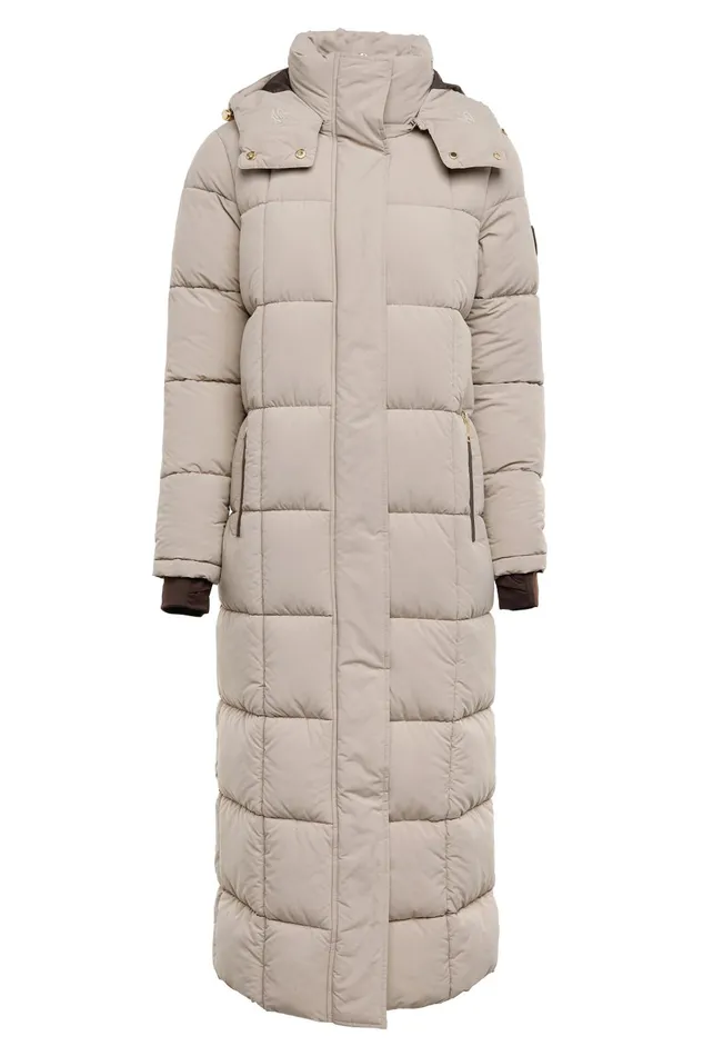 Holland Cooper Coats Women Carrington Longline Coat Stone Holland Cooper Coats Women Carrington Longline Coat Stone