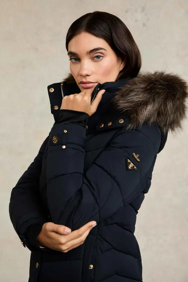 Holland Cooper Coats Women Chamonix Coat Ink Navy Holland Cooper Coats Women Chamonix Coat Ink Navy